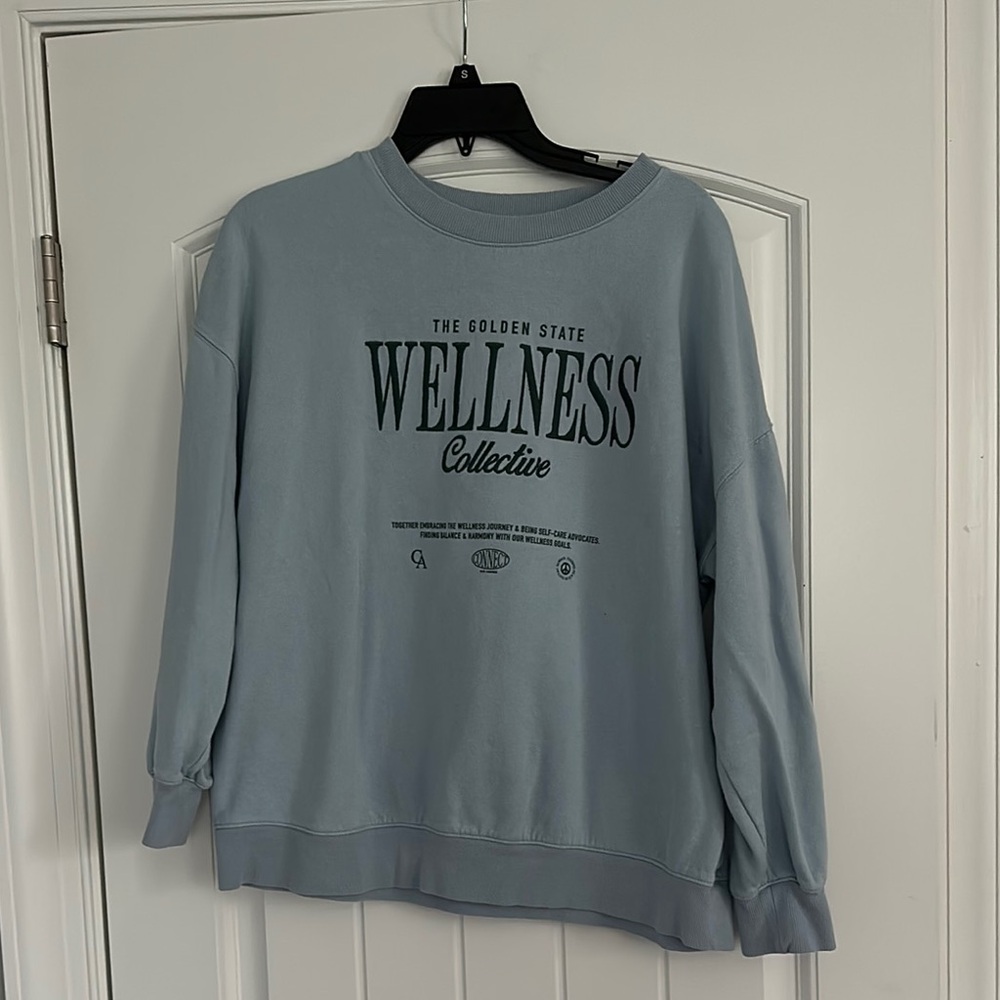 Wellness Collective Light Blue Graphic Sweatshirt